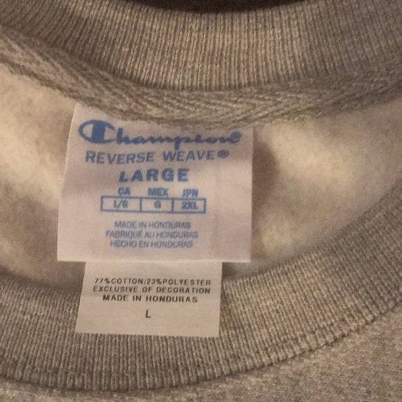 NWT champion gray reverse weave large pullover!!! - Picture 2 of 4